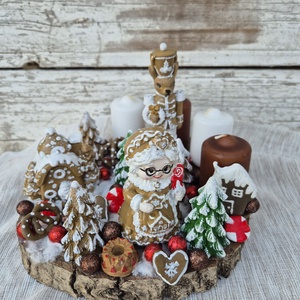Mézi mama adventi világa - karácsony - adventi díszek - adventi asztaldísz - Meska.hu