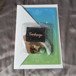 Halak horoszkópos kulcstartó képeslappal 2 - táska & tok - kulcstartó & táskadísz - kulcstartó - Meska.hu