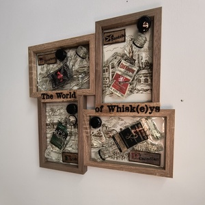 3D Falikép Whiskeys mini üvegek - otthon & életmód - dekoráció - kép & falikép - 3d képek - Meska.hu