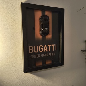 3D Autós falikép Bugatti - Meska.hu
