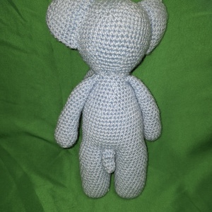 Horgolt elefánt - játék & sport - plüssállat & játékfigura - elefánt - Meska.hu