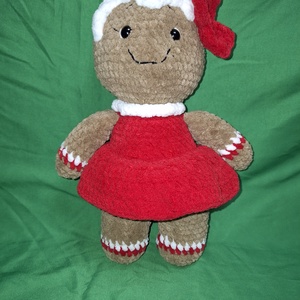 Horgolt mézeskalács lány - Meska.hu