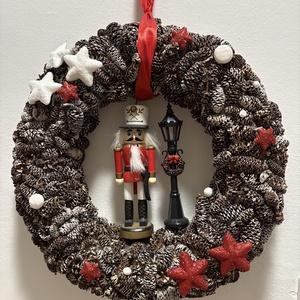 Karácsonyi ajtódísz - Meska.hu