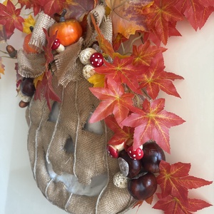 Őszi, Halloween-i ajtódísz   - otthon & életmód - dekoráció - halloween - halloweeni ajtódíszek és ablakdíszek - Meska.hu