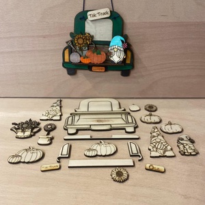 Őszi dekorációs alapanyag, DIY (Csináld magad), Egységcsomag, Famegmunkálás, MESKA