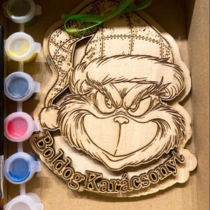 Grincses ajtódísz - karácsony - adventi díszek - adventi ajtódísz - Meska.hu