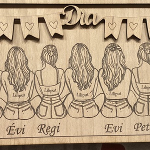 Lánybúcsú ajándék, Otthon & Életmód, Dekoráció, Fali és függő dekoráció, Térkép, Famegmunkálás, Festett tárgyak, MESKA