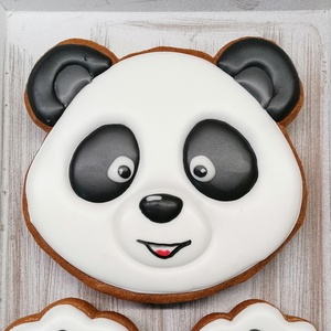 Panda mézeskalács tortadekoráció - élelmiszer - édesség - Meska.hu