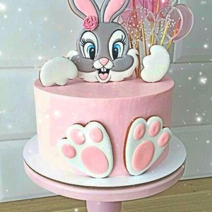 Nyuszi mézeskalács tortadekoráció - élelmiszer - édesség - Meska.hu