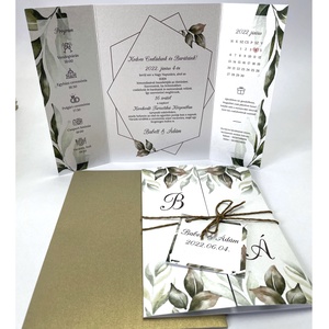 Greenery esküvői meghívó - esküvő - meghívó & kártya - meghívó - Meska.hu