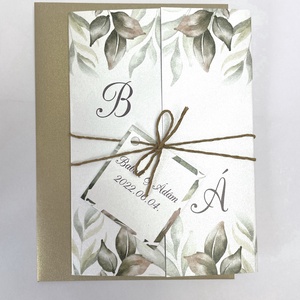 Greenery esküvői meghívó, Esküvő, Meghívó & Kártya, Meghívó, Fotó, grafika, rajz, illusztráció, MESKA