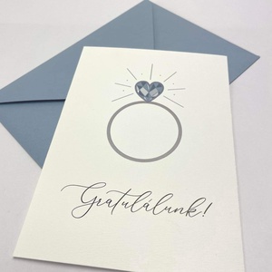 Gratulációs képeslap esküvőre - Meska.hu