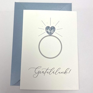 Gratulációs képeslap esküvőre - esküvő - emlék & ajándék - nászajándék - Meska.hu