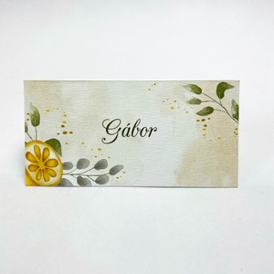 Citromos ültető kártya - esküvő - meghívó & kártya - ültetési rend - Meska.hu