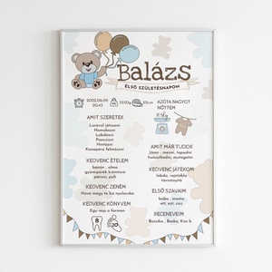 Macis, lufis babaposzter , Otthon & Életmód, Babaszoba, gyerekszoba, Babaszoba kép, Fotó, grafika, rajz, illusztráció, MESKA