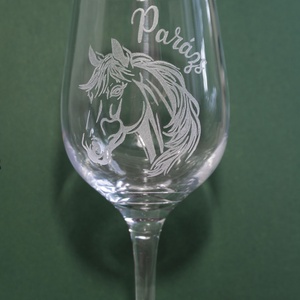 Lovas - boros pohár szett - esküvő - meghívó & kártya - tanú felkérő - Meska.hu