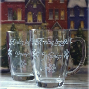 Hópihés bögre Papának és Mamának - otthon & életmód - konyhafelszerelés, tálalás - tálalás - bögre & csésze - Meska.hu