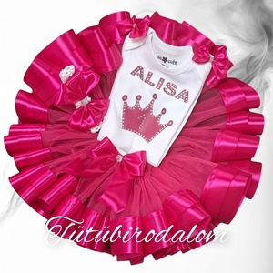 Egyedi, kézzel készített 3 részes tütü szett több színben - baba - mama - babaruházat - babaruha szett - Meska.hu