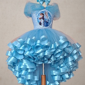 Kék tütü ruha masnival - Meska.hu