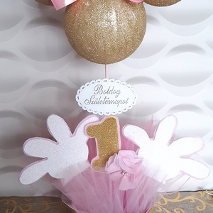 Egérkés 1. születésnapi asztaldísz / dekoráció - otthon & életmód - dekoráció - asztal és polc dekoráció - asztaldísz - Meska.hu