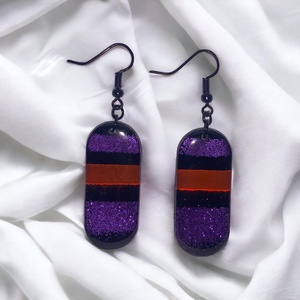 31. Halloween hatású fülbevaló, Ékszer, Fülbevaló, Lógó fülbevaló, Ékszerkészítés, Gyurma, MESKA