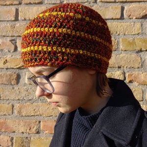 Indián nyár - horgolt női sapka - ruha & divat - sál, sapka, kendő - sapka - Meska.hu