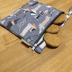 Szürke tacskós nasi-tasi - táska & tok - uzsonna- & ebéd tartó - szendvics csomagoló - Meska.hu