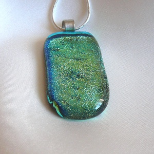 Dichroic gyürű, fülivel - ékszer - ékszerszett - Meska.hu