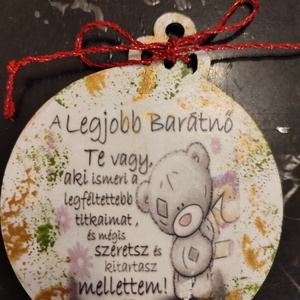 Karácsonyi ajándék kisérő barátnőnek - karácsony - adventi díszek - adventi asztaldísz - Meska.hu