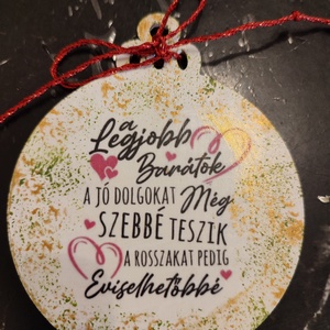 Karácsonyi ajándék kisérő barátnőnek - karácsony - adventi díszek - adventi asztaldísz - Meska.hu