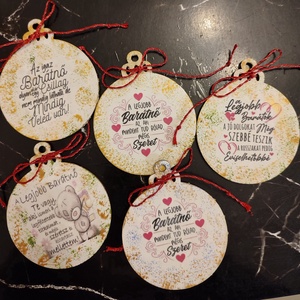 Karácsonyi ajándék kisérő barátnőnek - karácsony - adventi díszek - adventi asztaldísz - Meska.hu