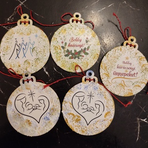 Karácsonyi ajándék kisérő barátnőnek - karácsony - adventi díszek - adventi asztaldísz - Meska.hu