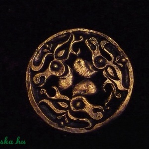 Szarvas hajfonatkorong - Meska.hu