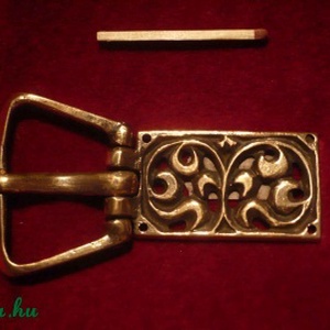 Életfával díszített bronz övcsat -  - Meska.hu