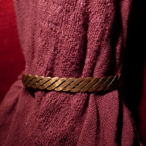 Réz karkötő, csavart mintával - Meska.hu