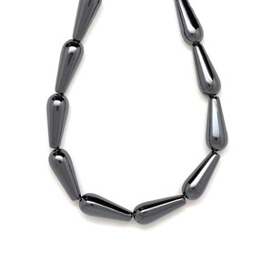 Hematit csepp 8x20mm ékszerkészítő alapanyag (füzér), Kellékek & szerszámok, Ásvány alapanyag, Ásványfüzér, , MESKA