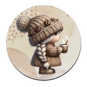 3 db tündéri kávés manólány alátét szett (#06) -  - Meska.hu