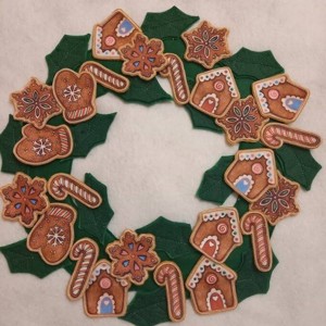 Ajtódísz mézessel-ADVENTI NAPTÁR-interaktív - karácsony - karácsonyi lakásdekoráció - Meska.hu