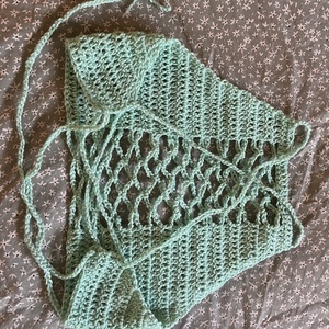 Seafoam crop top - ruha & divat - női ruha - top - Meska.hu