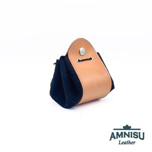 Bézs - gyűrt fekete bőr 2in1 szütyő és kockatálca M3019-8019, Játék & Sport, Szerepjáték, , MESKA