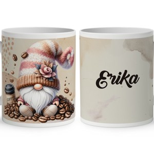 Névvel kérhető - kávés manó kávébabbal mintás bögre, Otthon & Életmód, Konyhafelszerelés, tálalás, Tálalás, Bögre & Csésze, , MESKA