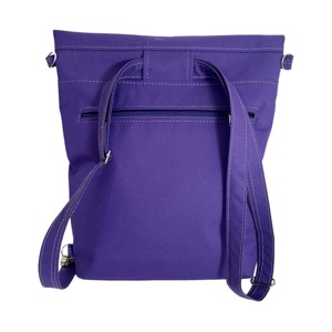 SuziartBag Lila vászon biciklis 3in1 hátizsák - táska & tok - kézitáska & válltáska - válltáska - Meska.hu