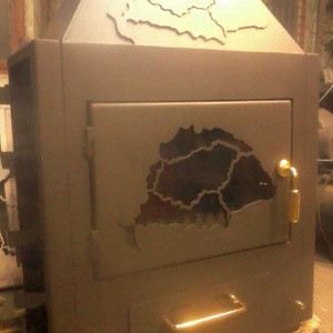 Vízteres kályha, cserélhető oldalburkolattal, Otthon & Életmód, Ház & Kert, Kandalló tartozék, Fémmegmunkálás, MESKA