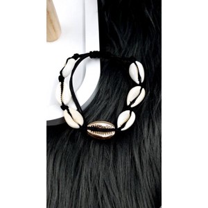 Zsinór Kagylós bokalánc / karkötő ezüst kagylóval - Meska.hu