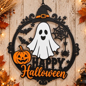 Halloweeni függődísz - otthon & életmód - dekoráció - halloween - halloweeni ajtódíszek és ablakdíszek - Meska.hu