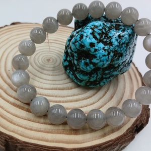 Holdkő karkötő (szürke)- intuíció és belső nyugalom, Ékszer, Karkötő, Ásványkarkötő, , MESKA