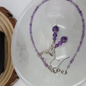 Ametiszt szett- a csend és bölcsesség köve - ékszer - ékszerszett - Meska.hu