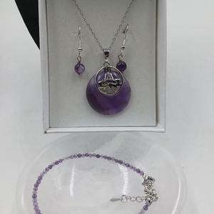 Ametiszt szett- a csend és bölcsesség köve - Meska.hu