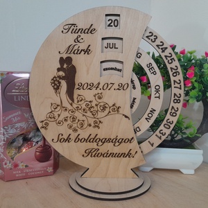 Öröknaptár, Otthon & Életmód, Dekoráció, Fali és függő dekoráció, Falinaptár & Öröknaptár, Gravírozás, pirográfia, MESKA