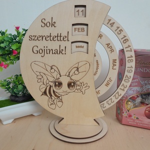 Öröknaptár, Otthon & Életmód, Dekoráció, Fali és függő dekoráció, Falinaptár & Öröknaptár, Gravírozás, pirográfia, MESKA
